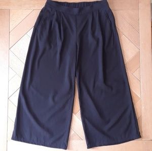 Eileen Fisher Wide Leg Black Pants Size Medium